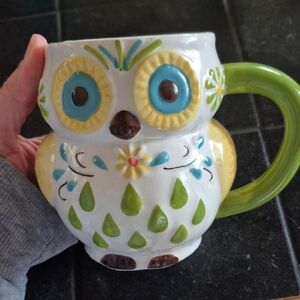 Boston Wharehouse Colorful Owl Ceramic Coffee Tea Mug